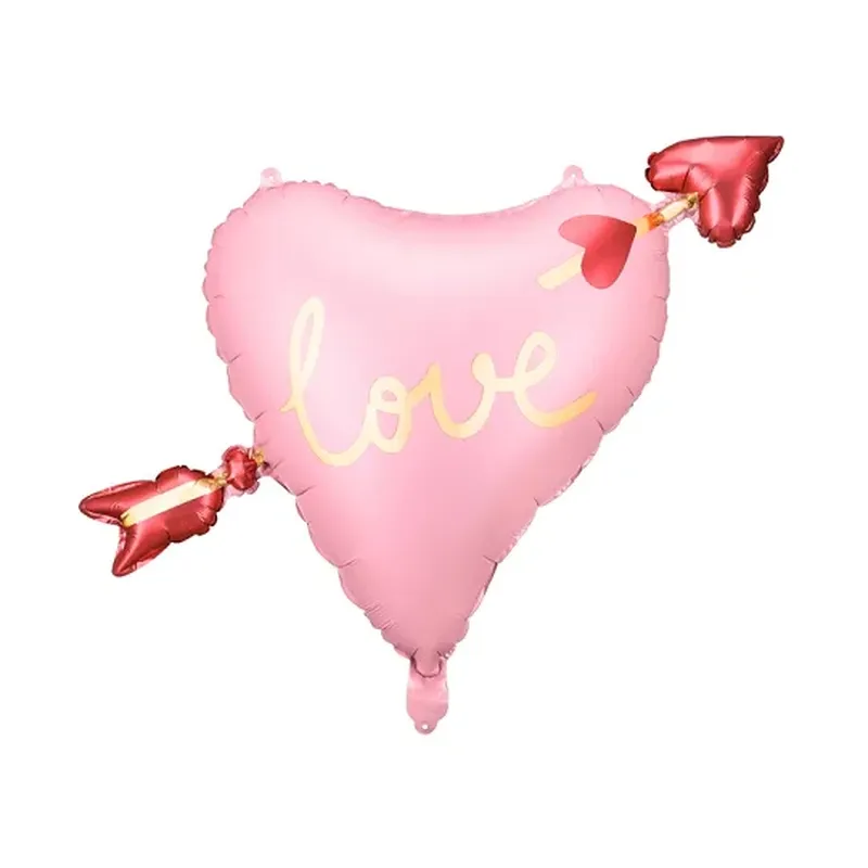 Ballon en aluminium - Coeur avec flèche