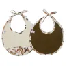 Lot de 2 bavoirs naissance - Caramel Forest