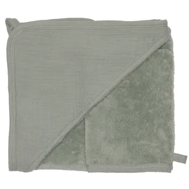 Cape de bain vert de gris -...