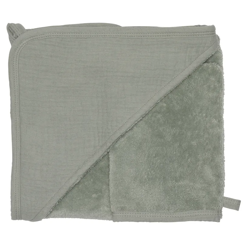 Cape de bain vert de gris - Mix&Match