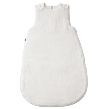 Gigoteuse gaze de coton blanc broderie anglaise 6-18M