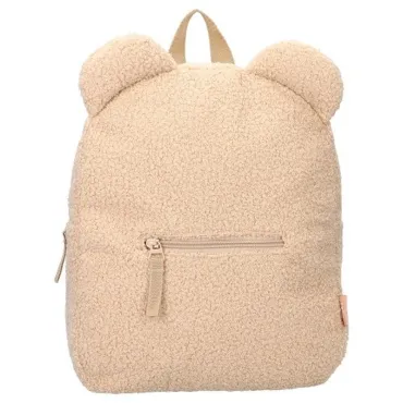 Sac à dos enfant 31x26x9cm - ourson bouclette beige