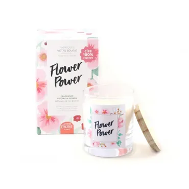 Kit bougie DIY - Flower Power