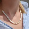 DIY BIJOUTERIE - Mon collier en perles heishi et Quartz