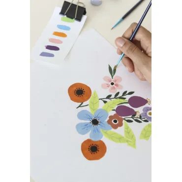 Coffret peinture au numéro - Flowers par Art iisan