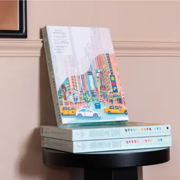 Coffret peinture au numéro - Broadway and West 53RD par Grace Helmer