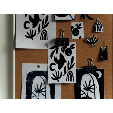 DIY DECO - Mes cartes en linogravure