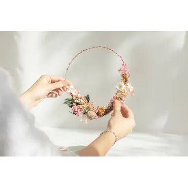 DIY HOME DECO - Ma couronne de fleurs séchées