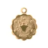 Médaille astro dorée à l'or fin - Cancer