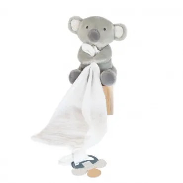 Doudou attache sucette peluche Koala - 12 cm - Unicef