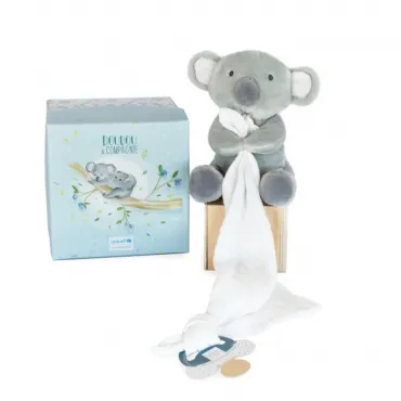 Doudou attache sucette peluche Koala - 12 cm - Unicef