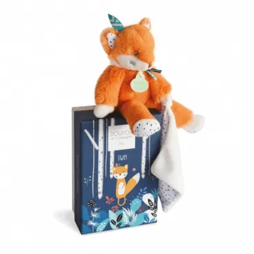 Peluche Renard avec Doudou Tiwipi - 21 cm