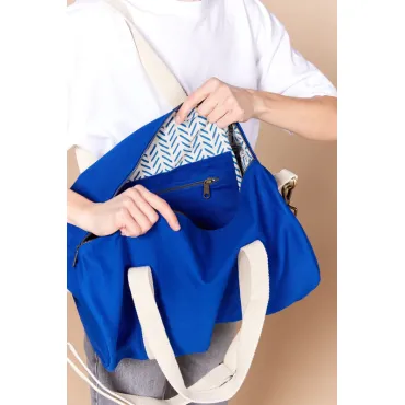 Sac polochon Simon Bleu électrique