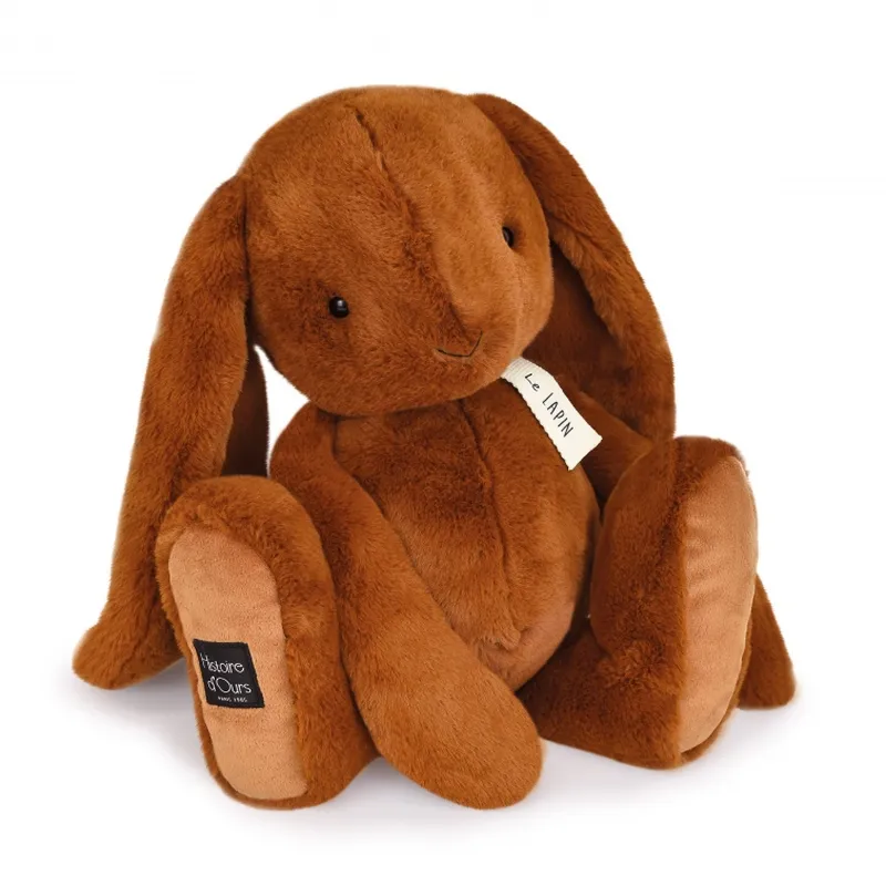 Peluche lapin - marron capuccino - LE LAPIN - 50 cm