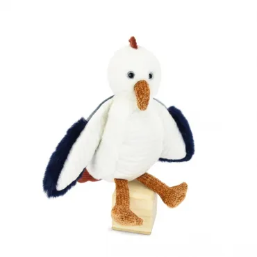 Peluche Mouette blanche - 23 cm