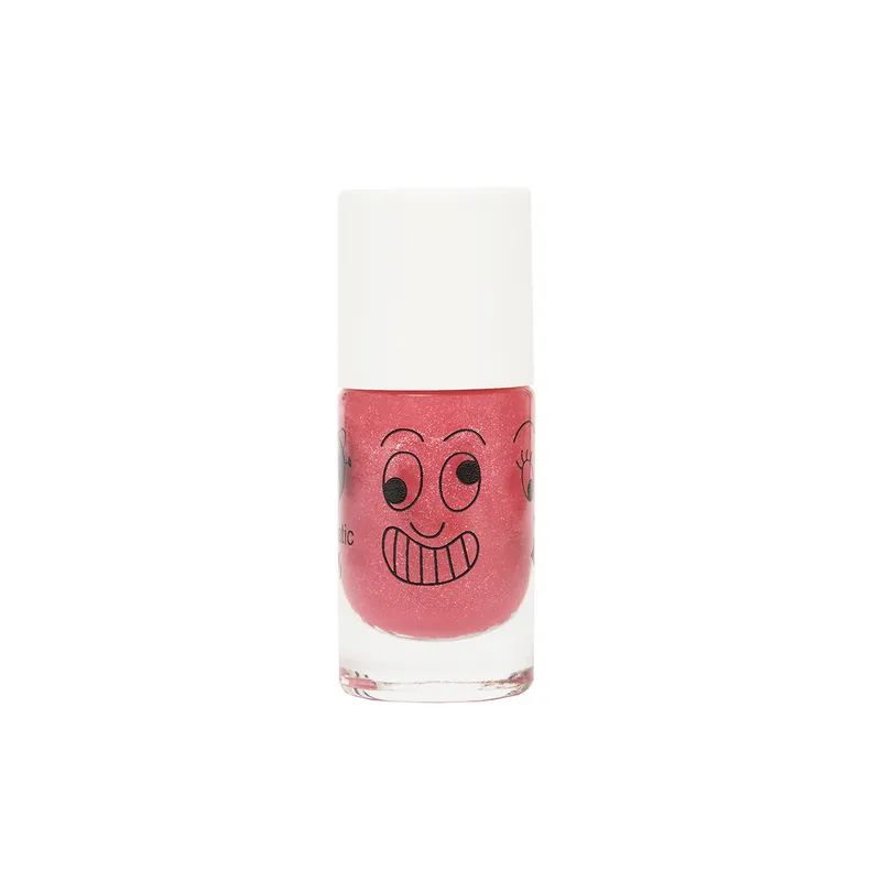 Vernis enfant base eau - Kitty 
(rose bonbon pailletttes)