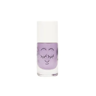 Vernis enfant base eau - Piglou 
(violet paillettes)