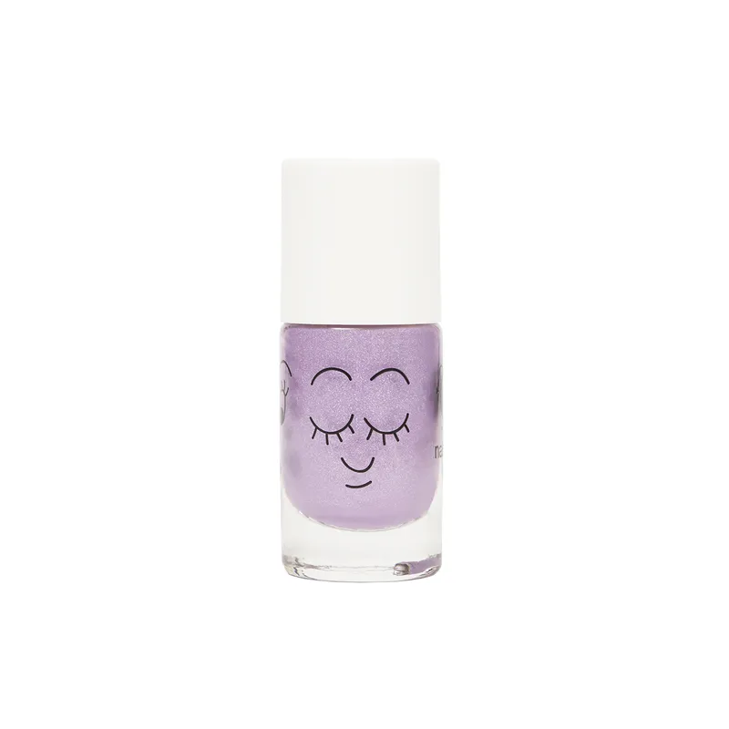 Vernis enfant base eau - Piglou 
(violet paillettes)