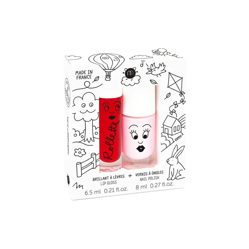 Coffret duo rollette + vernis - Kids Cottage