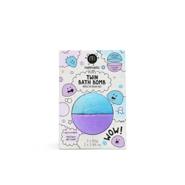 Twin bath bomb : bleu + violet