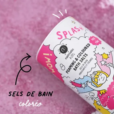 Sels de bain moussants et colorés - Rose