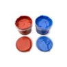 Coffret 2 pots peinture bleu + rouge