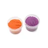 Coffret 2 pots pâte orange+violet